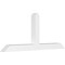Ekena Millwork Portland Architectural Grade PVC Gable Bracket, 60"W x 25"H x 4"D x 4"F, 10/12 Pitch GBP060X25X0404POR00 - alternate 1